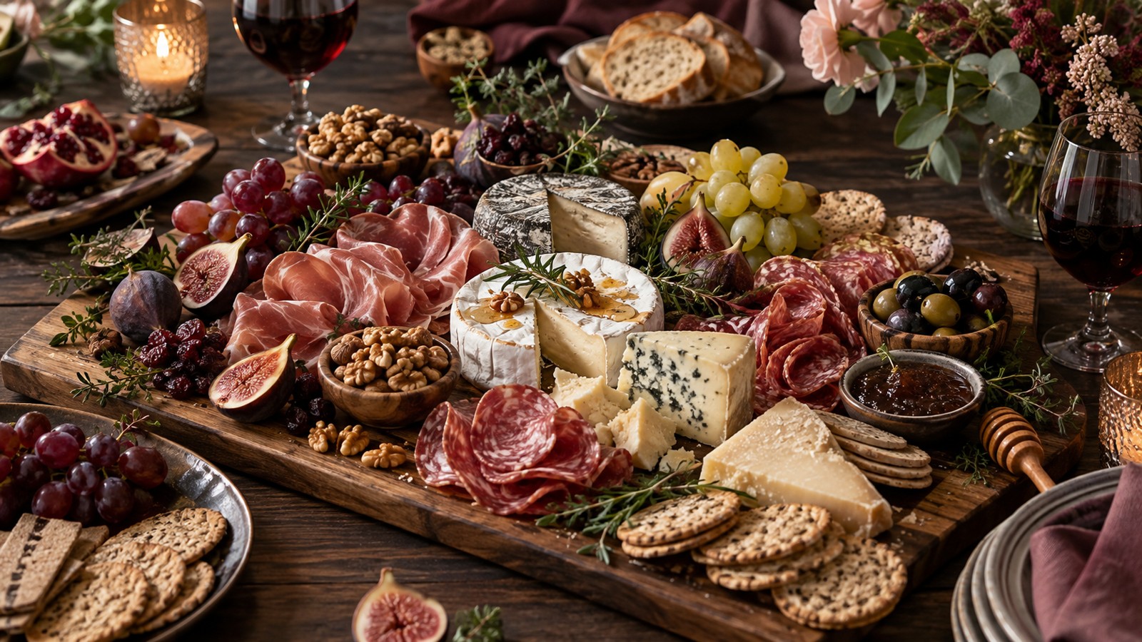 Grazing charcuterie board